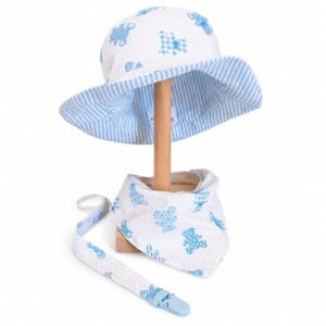 CHAPÉU + BANDANA URSINHOS AZUIS